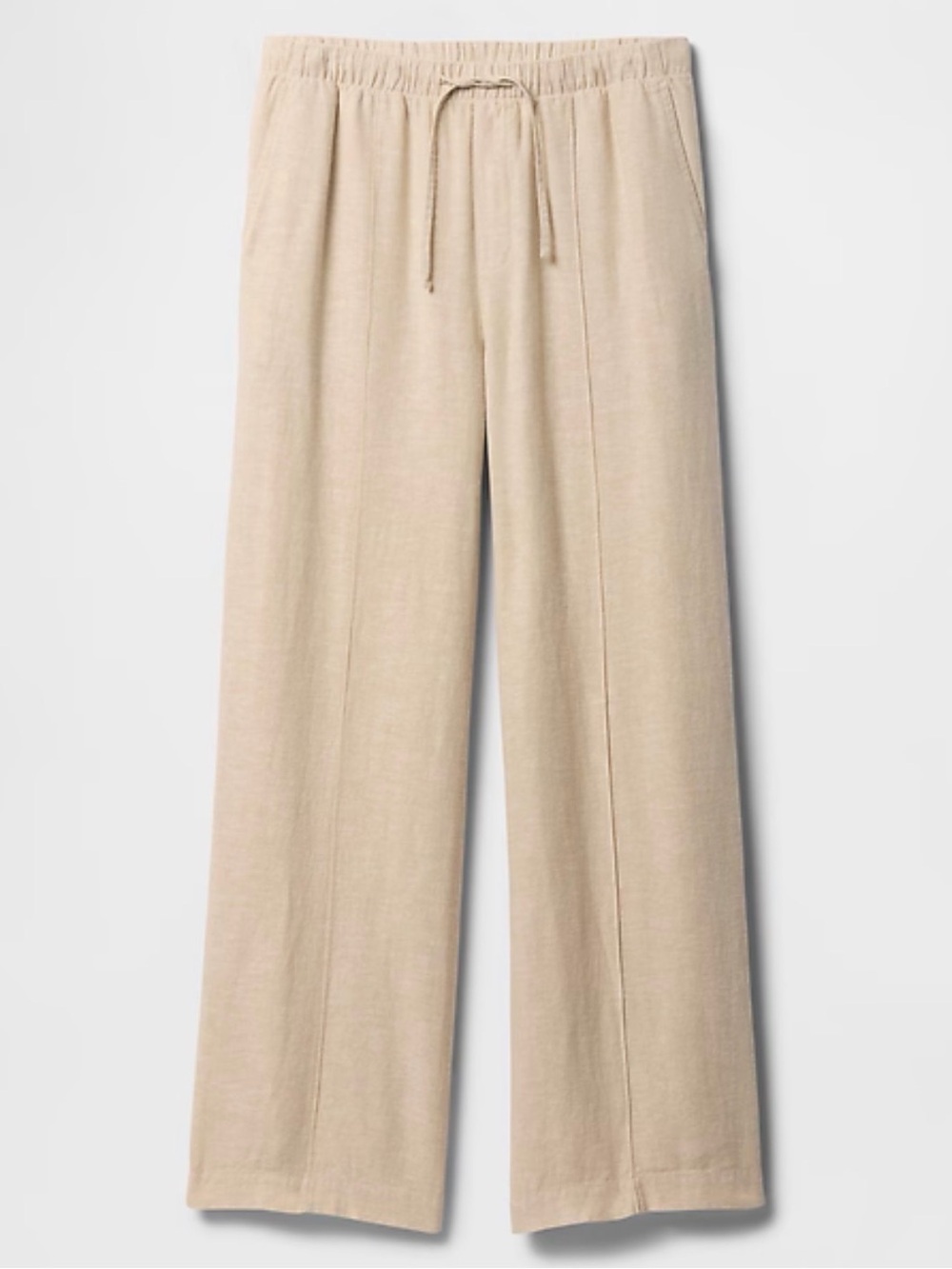 GAP Beige Pull-On Wide Leg Pants